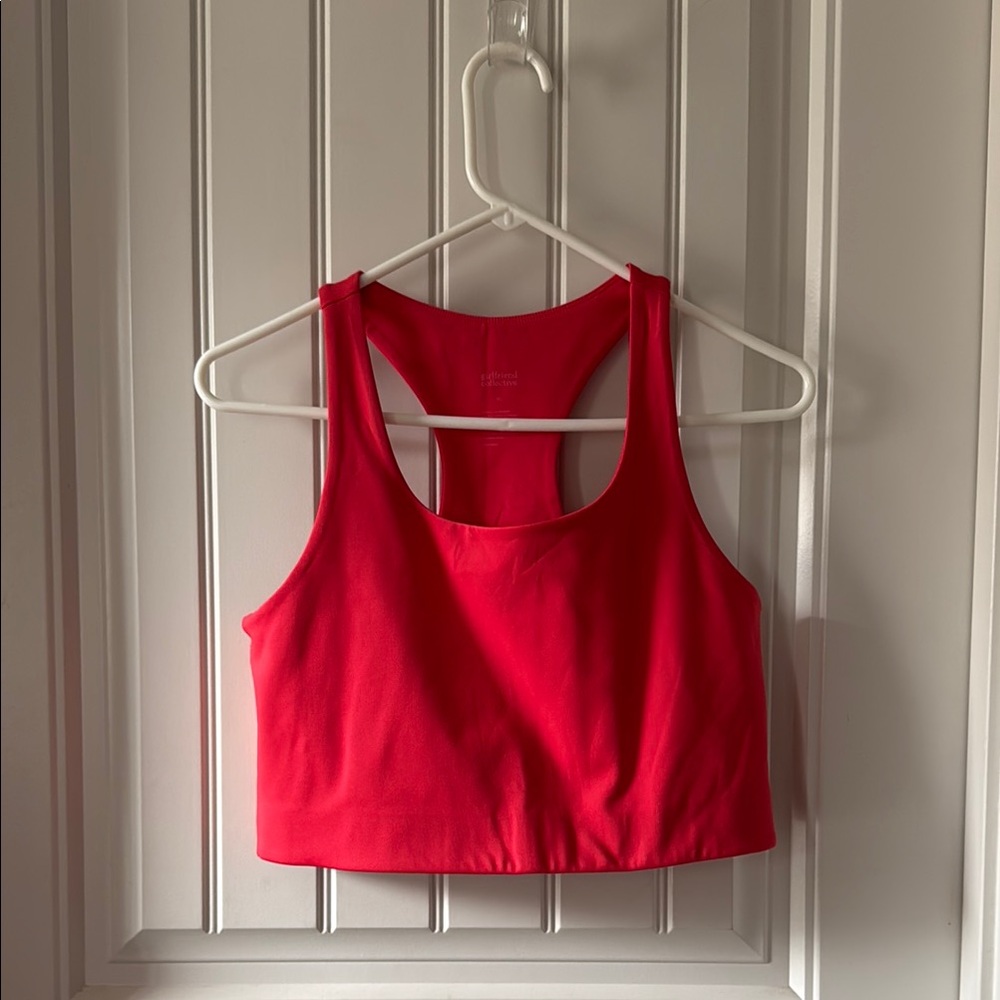 Girlfriend Collective Vibrant Red Sports Bra